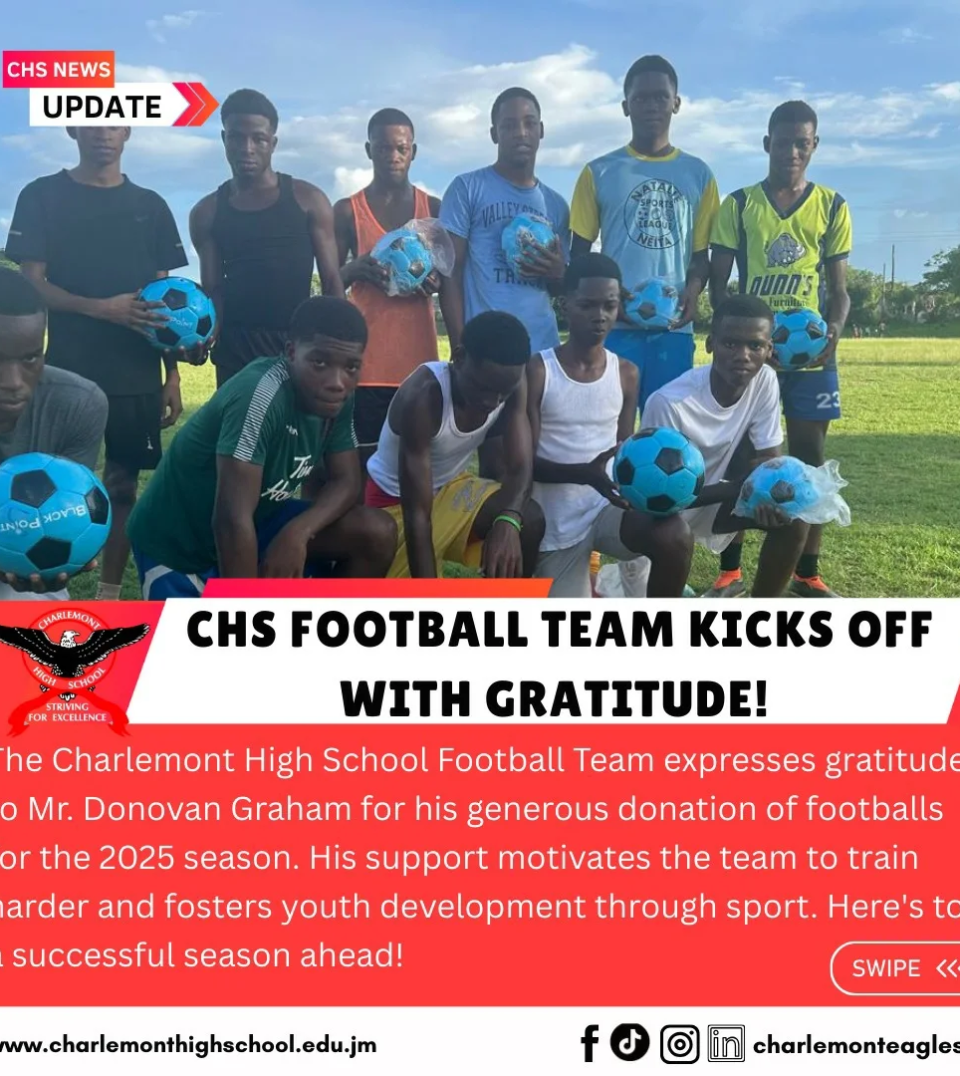 CHS Football Team says thank you!We would like to extend our heartfelt gratitude to Mr Donovan