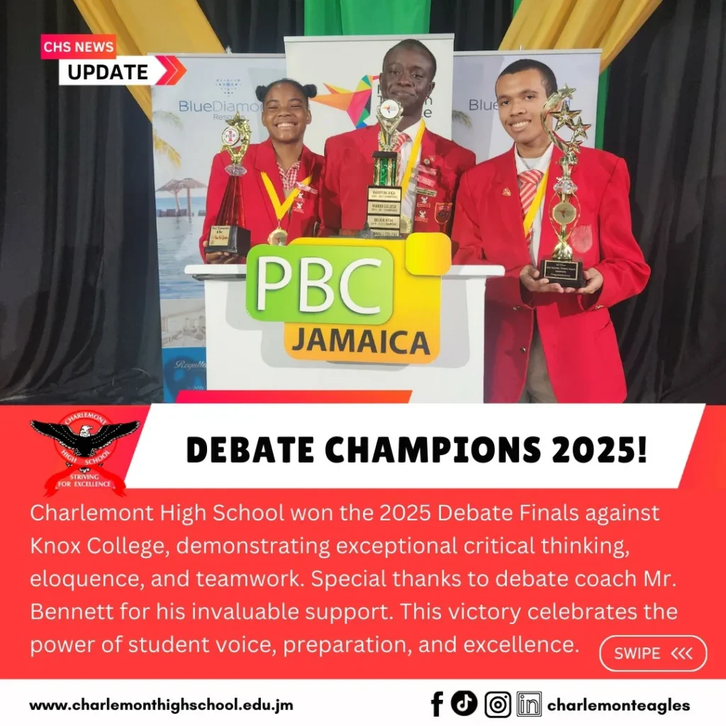 VICTORY IS OURS!Charlemont High School is proud to announce that we are the Debate Finals Champ